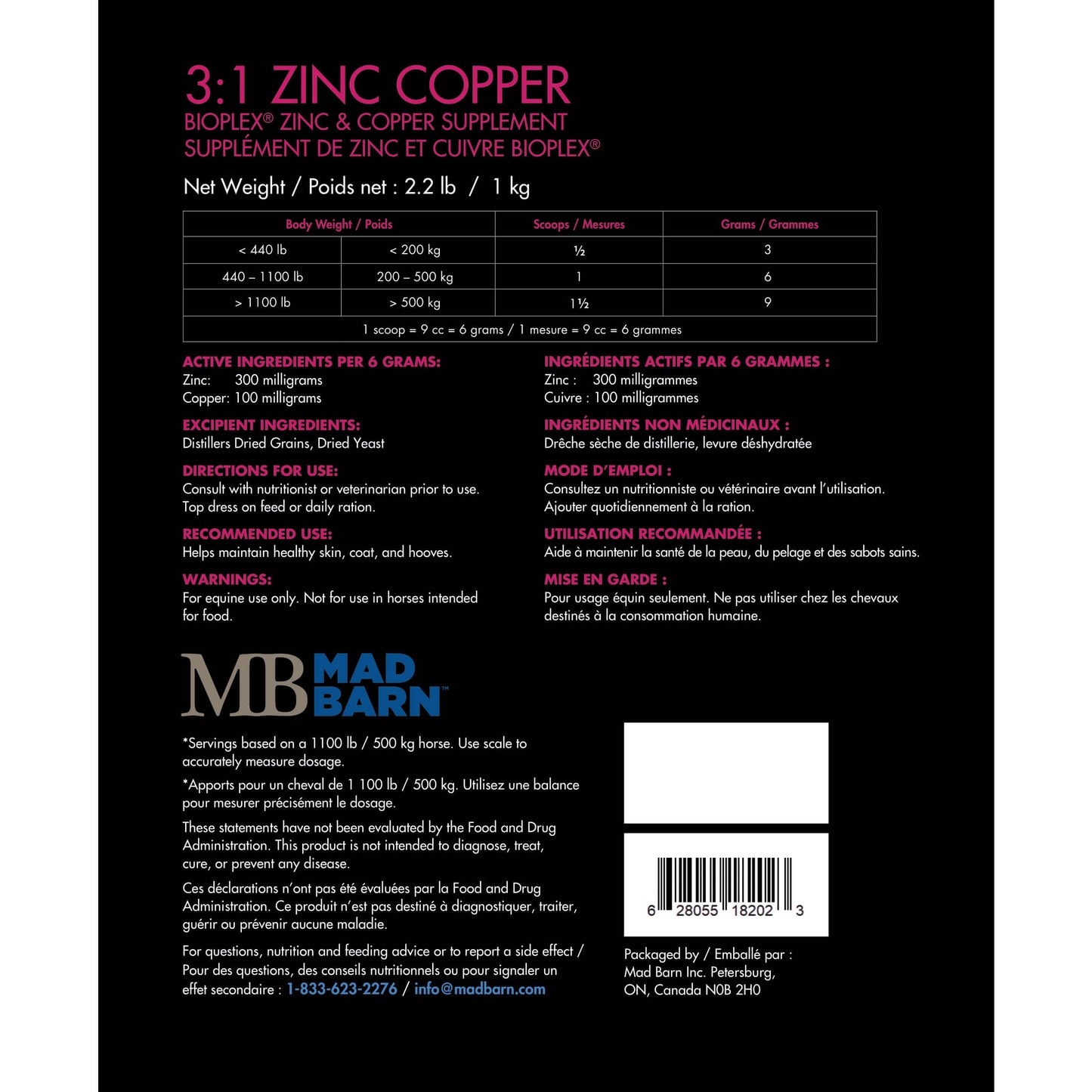 MADBARN- 3:1 Zinc Copper