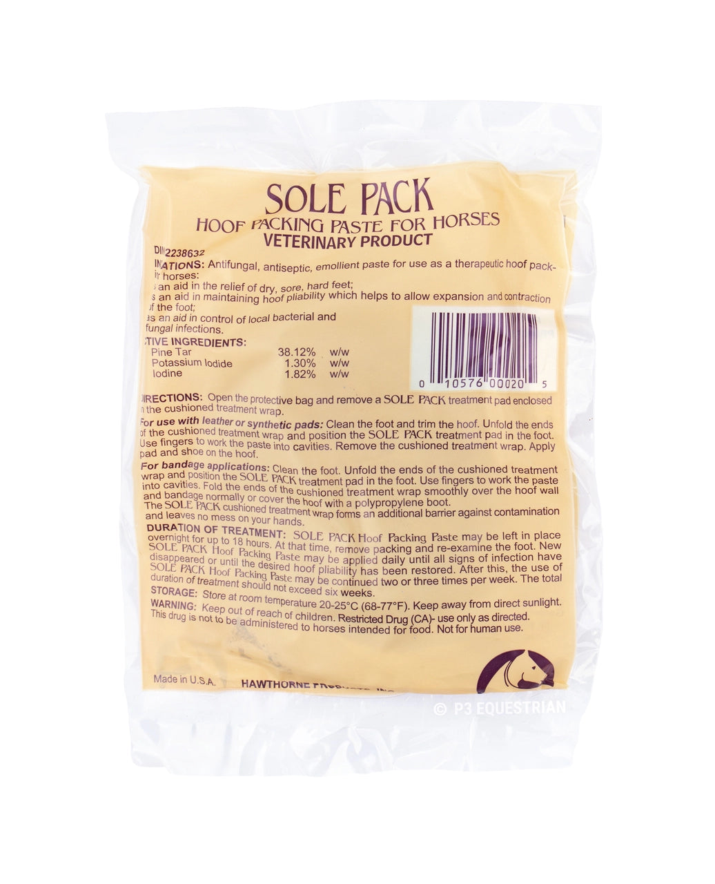 Sole Pack Medicated Hoof Packing Paddies