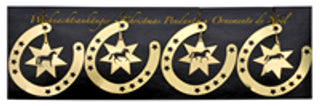 Metal Horse Ornament-Set of 4