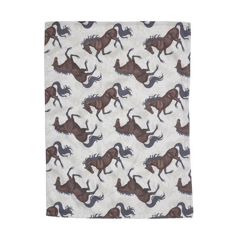 “Lila” Bay Horses Flour Sack Kitchen Towel