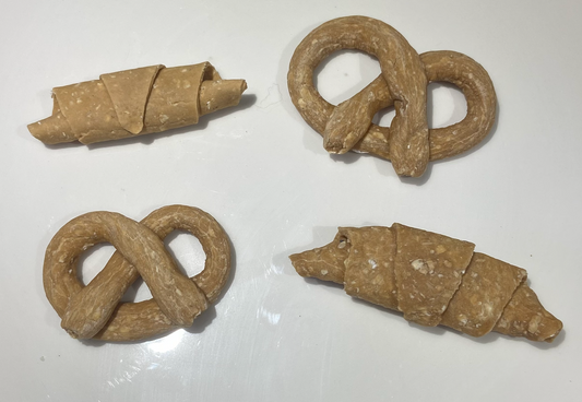 Horse Cookies: Pretzel And Croissant Horse Cookies