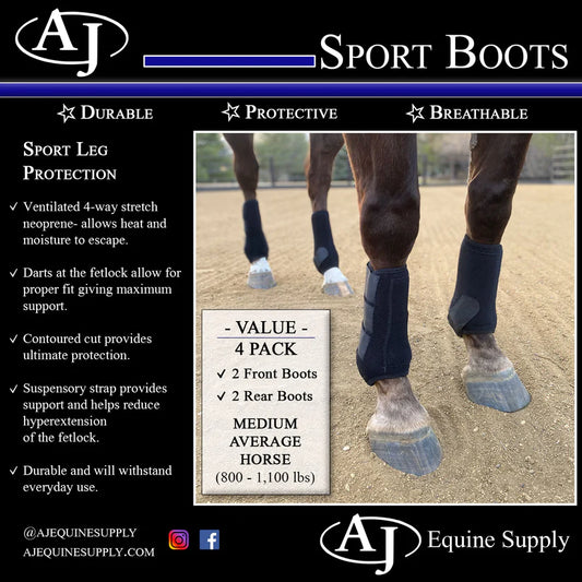 AJ Equine- Sport Boots (Four Pack)