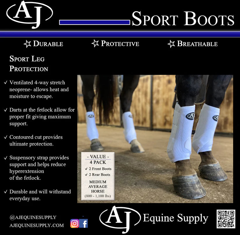 AJ Equine- Sport Boots (Four Pack)