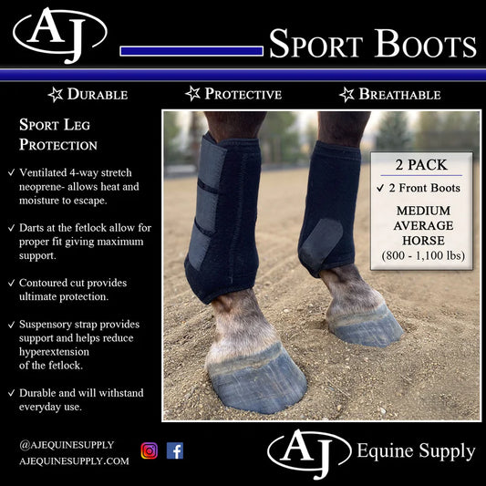 AJ Equine- Sport Boots (two pack)