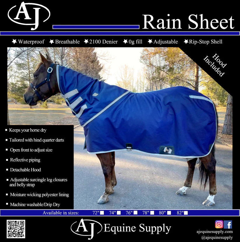 AJ Equine-Rain Sheet 2100D 0G