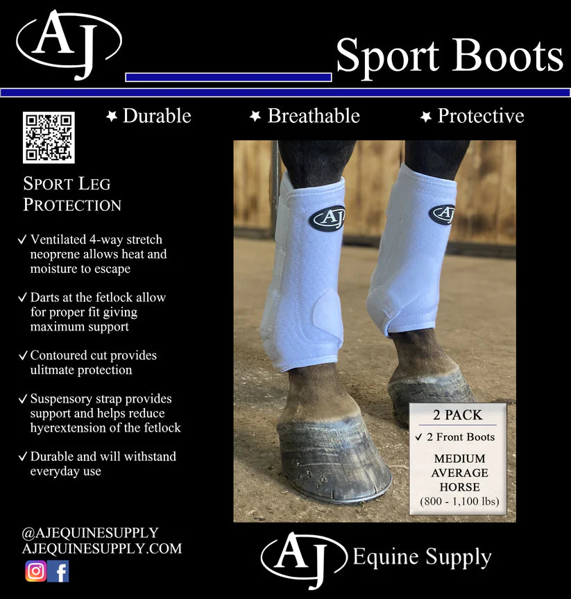 AJ Equine- Sport Boots (two pack)