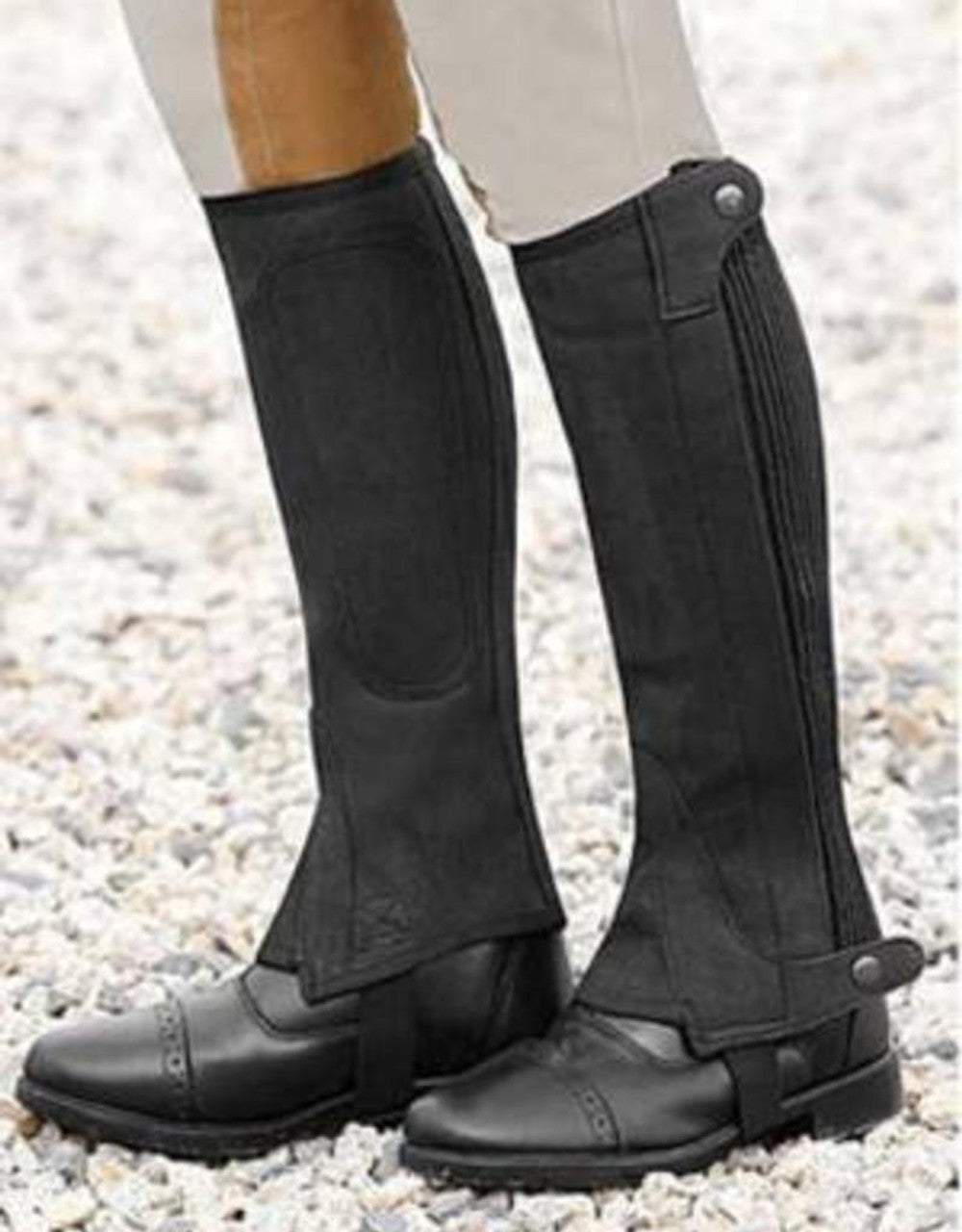 Suede Half Chaps Adult Sizing