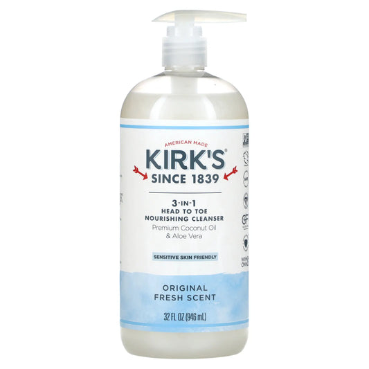 Kirks Natural 3-in-1 Liquid Castile Soap 946 ML