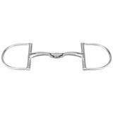 Satinox Double Jointed D-Ring Snaffle - 14 mm